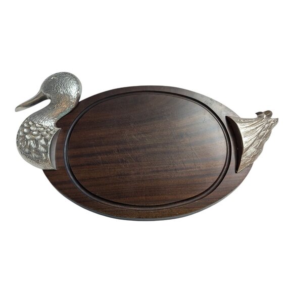 Made in France Other - Wood Pewter Cutting baod Made in France hanging 20 x 9 textured metal 4 lbs